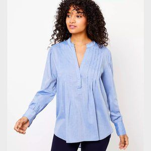 NWT LOFT Pintucked Tunic Shirt